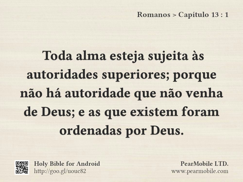 Romanos, Capítulo 13:1